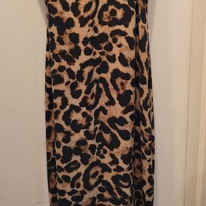 Leopard Print Midi Dress